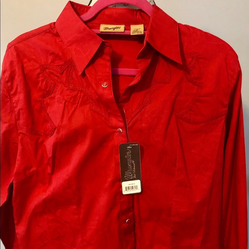NWT Ladies Wrangler Country Western Shirt